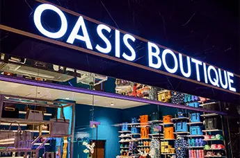 The Oasis Boutique at Lakecrest Casino.